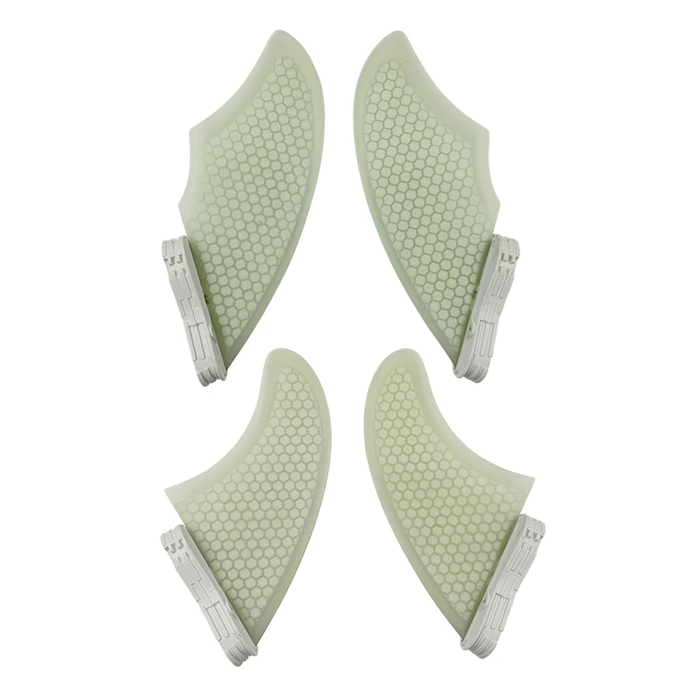 Surfboard Double Fin Set — Black & White