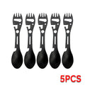 5-in-1 Stainless Steel Camping Cutlery Set