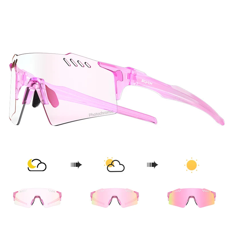 Photochromic MTB Cycling Glasses — UV400