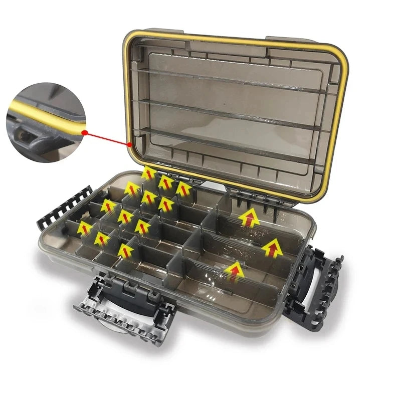 Large Waterproof Fishing Tackle & Bait Box