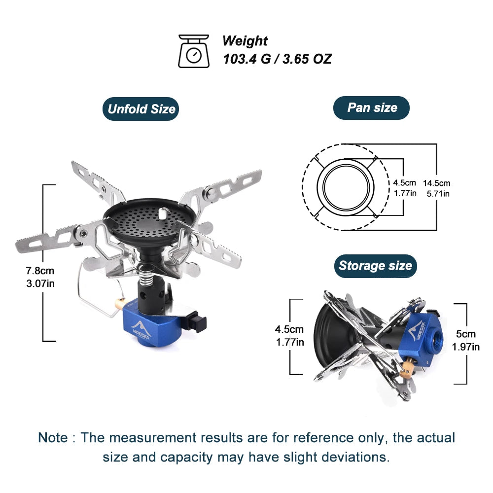 Portable Outdoor Camping Gas Burner — 3300W