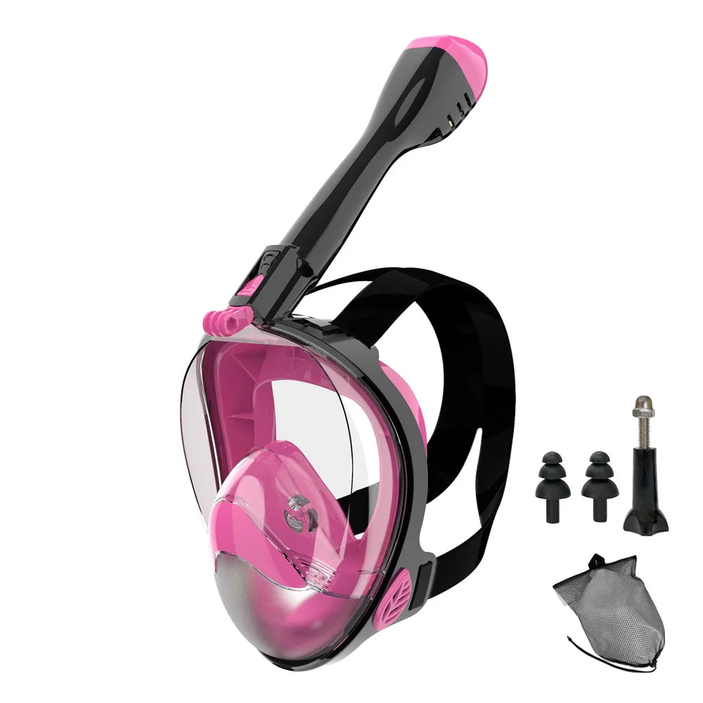 Full Face Snorkel Mask — 180° Panoramic View